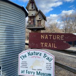 Cleo's Ferry Museum - Nature trail sign (the trail is a little less than a mile loop) very walkable with beautiful scenery of the snake river