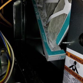 Adam Home Services - Inside view old filter removal - Heating & Air Conditioning/HVAC Near Me - Havertown, Pennsylvania