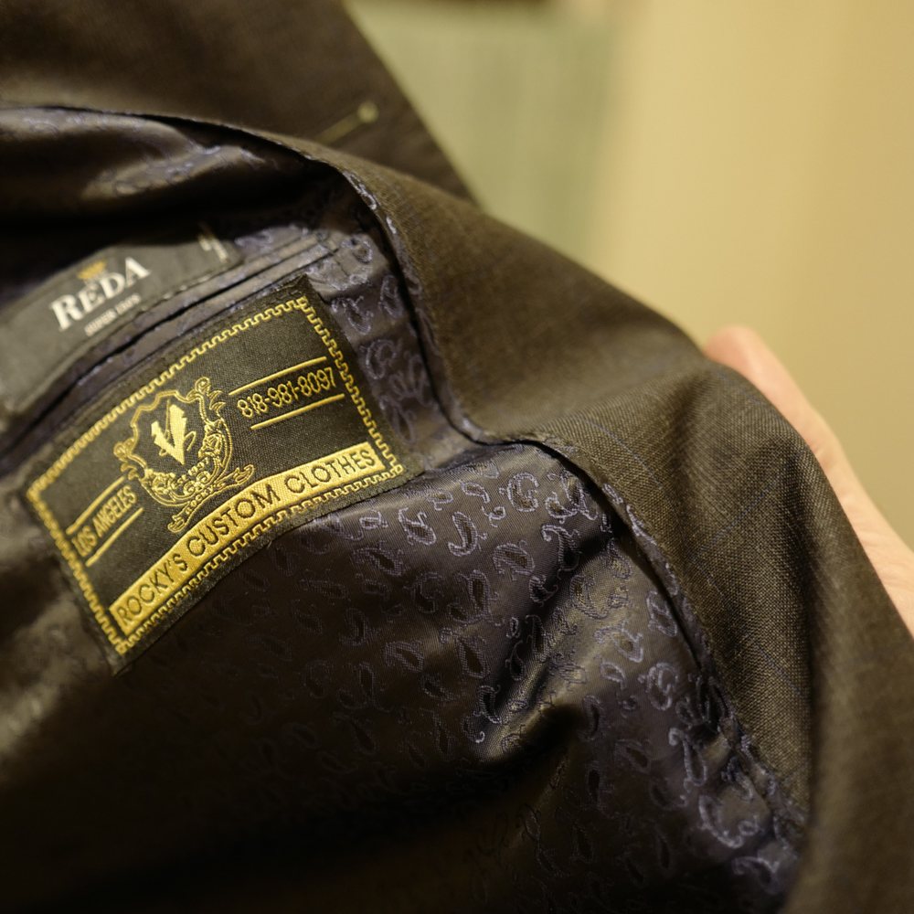 Rocky's Custom Clothes - Dig the lining!  I like the inside of my suit almost as much as the outside! - Men's Clothing Near Me - Sherman Oaks, California