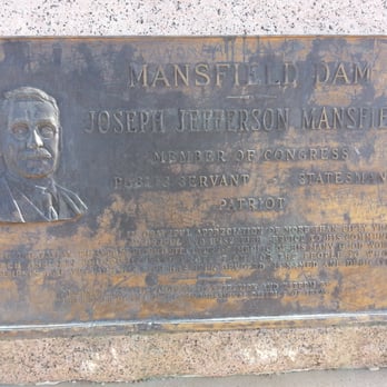 Mansfield Dam Park - Mansfield Dam plaque in the park itself. - Parks Near Me - Austin, Texas