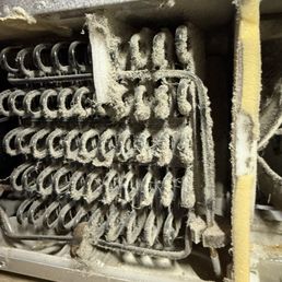 Very dirty coils in the back of my fridge (before picture) Very dirty coils in the back of my fridge (before picture)