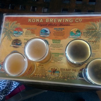 Kona Brewing - A flight of beer - Pubs Near Me - Honolulu, Hawaii Kona Brewing - A flight of beer - Pubs Near Me - Honolulu, Hawaii