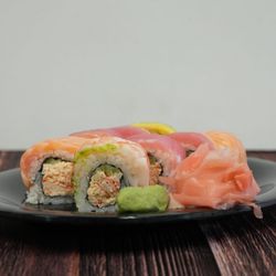Mr. Shrimp - Rainbow roll.