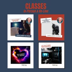 The Doug McDade Studio of the Performing HeArts - Our studio is dedicated to teaching you how to
- GET OUT OF YOUR HEAD
- GET INTO YOUR HeART
so you can
- GET ON WITH YOUR ROLE!