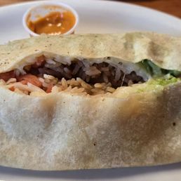 Grande fish burrito.