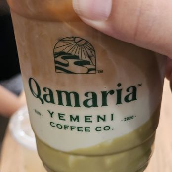 Qamaria Yemeni Coffee - Iced pistachio lattee - Coffee & Tea Near Me - Folsom, California Qamaria Yemeni Coffee - Iced pistachio lattee - Coffee & Tea Near Me - Folsom, California
