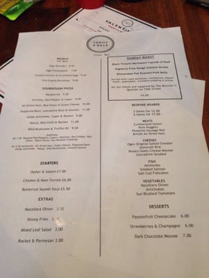 Menu photo 3 Tariff & Dale Manchester, XGM