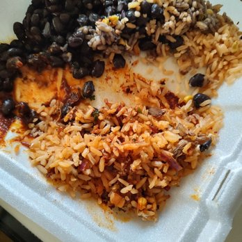 Barrio Queen - The rice I didn't eat, this was in my burrito. The other is the rice and beans served with the burrito that my kid dug into. - Mexican Near Me - Glendale, Arizona