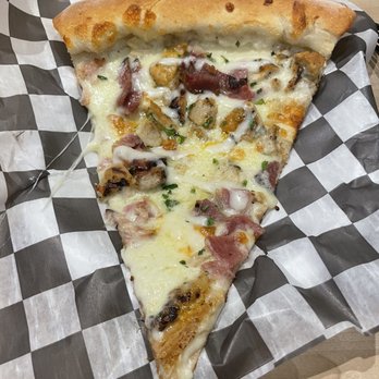 PizzaCake by Buddy V.  - Chicken bacon Alfredo slice - Pizza Near Me - New Orleans, Louisiana
