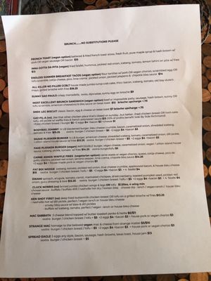 Menu photo 5 Cobra Cabana Richmond, VA
