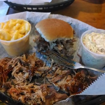 Central BBQ - The pork plate with slaw and mac 'n cheese - Barbeque Near Me - Memphis, Tennessee Central BBQ - The pork plate with slaw and mac 'n cheese - Barbeque Near Me - Memphis, Tennessee