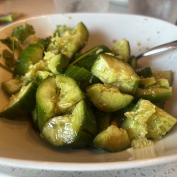 Pan Dumpling House - A2. Cucumber Salad- this was ok - Chinese Near Me - Corona, California Pan Dumpling House - A2. Cucumber Salad- this was ok - Chinese Near Me - Corona, California