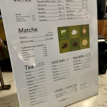 Usagi NY - Drink menu - Bookstores Near Me - Dumbo, New York