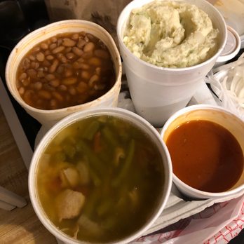 Davila's BBQ - Potato salad, beans, green beans, bbq sauce - Barbeque Near Me - Seguin, Texas Davila's BBQ - Potato salad, beans, green beans, bbq sauce - Barbeque Near Me - Seguin, Texas