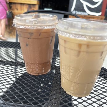GrindHouse - Toffee nut iced latte and mocha iced latte - Cafes Near Me - Chula Vista, California