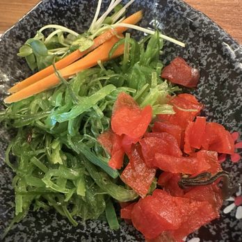 Mori Izakaya - Half eaten seaweed salad - Izakaya Near Me - Anaheim, California Mori Izakaya - Half eaten seaweed salad - Izakaya Near Me - Anaheim, California