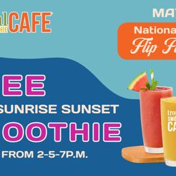 Free Smoothie on May 28. Free Smoothie on May 28.