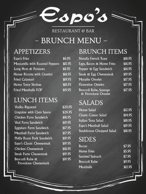 Menu photo 1 Espo's Raritan, NJ