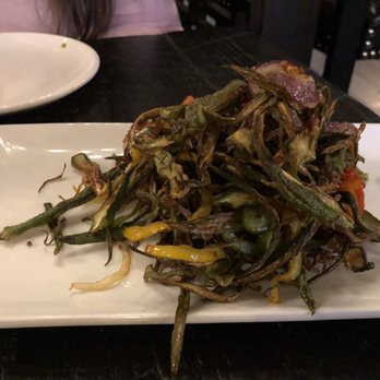 Blue India - Crispy Bhindi Chaat - Indian Near Me - Atlanta, Georgia
