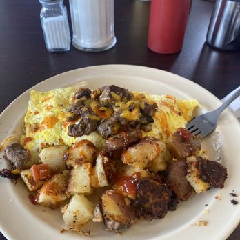 Wooden Spoon - Steak Omelette - American Near Me - Marathon, Florida Wooden Spoon - Steak Omelette - American Near Me - Marathon, Florida