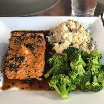 Forty Five Degrees - Salmon, broccoli wasabi potatoes - Sushi Bars Near Me - Indianapolis, Indiana