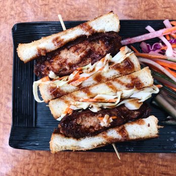Tanuki Restaurant - Samurai Samaroo Chicken Sando. Generous amount of crispy chicken with kewpie slaw on side. - Japanese Near Me - Markham, Ontario Tanuki Restaurant - Samurai Samaroo Chicken Sando. Generous amount of crispy chicken with kewpie slaw on side. - Japanese Near Me - Markham, Ontario