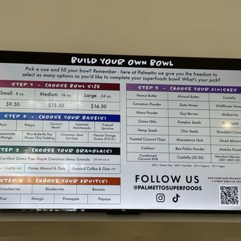 Palmetto Superfoods - Menu - Acai Bowls Near Me - Livermore, California Palmetto Superfoods - Menu - Acai Bowls Near Me - Livermore, California