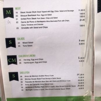 Danish Petiscaria - Menu 2018-06 - Portuguese Near Me - Nazaré, 10