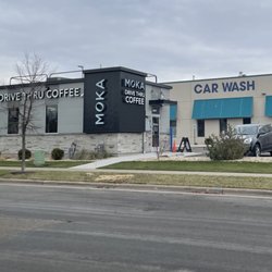 Moka - Exterior. Gettin' coffee by the car wash.