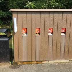 Brambleton Regional Park Golf Course - Water stations and trash bins