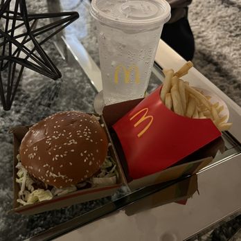 McDonald's - a hamburger and fries on a table - Burgers Near Me - Encino, California