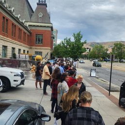 Line for as far as I can see.