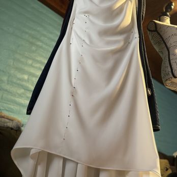 KH and Co - Prep work to add slit in wedding dress - Sewing & Alterations Near Me KH and Co - Prep work to add slit in wedding dress - Sewing & Alterations Near Me