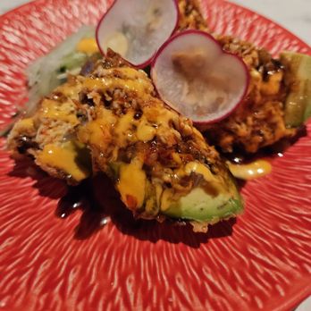 Moonga Asian Bistro - Monkey Brain - deep fried avocado, crabmeat, spicy tuna - Asian Fusion Near Me - Kaneohe, Hawaii