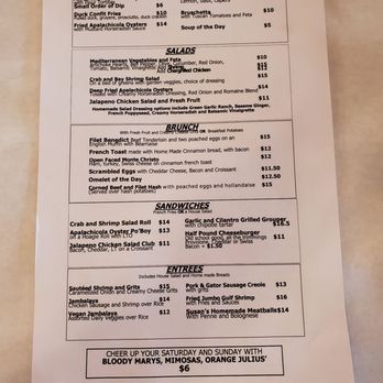 Owl Cafe - Brunch Menu - Bars Near Me - Apalachicola, Florida Owl Cafe - Brunch Menu - Bars Near Me - Apalachicola, Florida