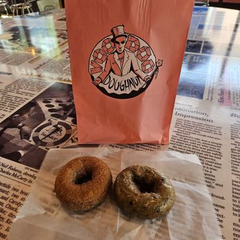 Voodoo Doughnut - My cinnamon sugar & blueberry donuts - Donuts Near Me - Denver, Colorado