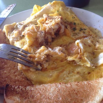 Layton's on 92nd - Seafood omelette (back fin crab and shrimp) with lemon dill sauce! - Breakfast & Brunch Near Me - Ocean City, Maryland