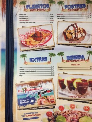 Menu photo 6 El Canelo Restaurant Las Vegas, NV Menu photo 6 El Canelo Restaurant Las Vegas, NV