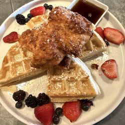 Chicken and waffles