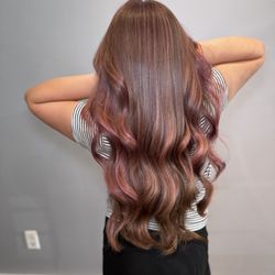 Luna Locks Salon - Healthy long layers with soft movement while keeping the length full. Customized long haircuts at Luna Locks in Waltham, MA.