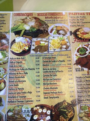 Menu photo 2 El Tenampa Orlando, FL