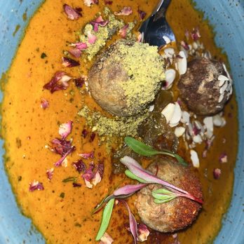 Spice Bazaar - Modern Indian Dining - Malai Kofta Dumpling in Saffron Sauce - very delicious, a bit heavy on the cardamom so beware if you don't love that particular spice. - Indian Near Me - Westfield, New Jersey Spice Bazaar - Modern Indian Dining - Malai Kofta Dumpling in Saffron Sauce - very delicious, a bit heavy on the cardamom so beware if you don't love that particular spice. - Indian Near Me - Westfield, New Jersey