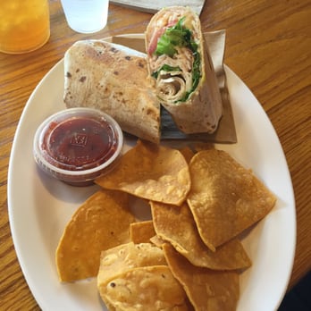 Mary's Cafe - Turkey bacon wrap with tortilla chips - Coffee & Tea Near Me - Austin, Texas Mary's Cafe - Turkey bacon wrap with tortilla chips - Coffee & Tea Near Me - Austin, Texas