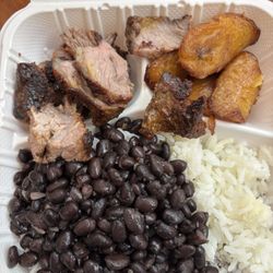 Terra Nossa Brazilian Grill - Beef Combo Meal (beef, sweet plantains, black beans, jasmine rice)