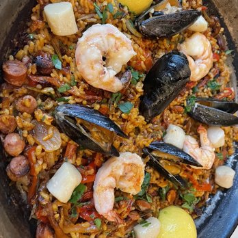 Olin Bar & Kitchen - Seafood Paella - New American Near Me - Detroit, Michigan Olin Bar & Kitchen - Seafood Paella - New American Near Me - Detroit, Michigan