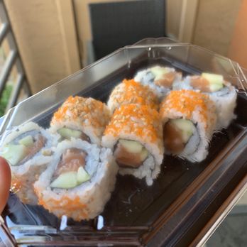 Sushiology - Salmon, cucumber and masago - Sushi Bars Near Me - Orlando, Florida Sushiology - Salmon, cucumber and masago - Sushi Bars Near Me - Orlando, Florida