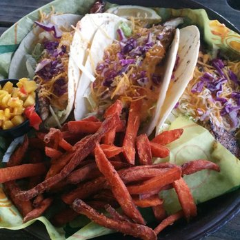 Beaches at Vilano - Redfish tacos and sweet potato fries - Seafood Near Me - St. Augustine, Florida