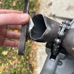 Fabco Customs - Clean and prepped stainless steel catalytic converter ready to be welded.