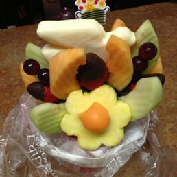 Easter arrangement! The white chocolate pineapple dove was the best!!