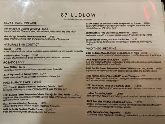 Menu photo 6 87 Ludlow New York, NY Menu photo 6 87 Ludlow New York, NY